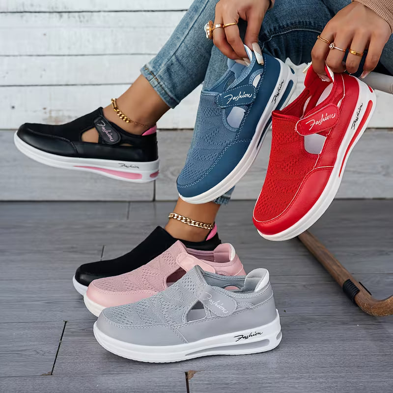 Women Fashion Sneakers Casual Shoes Ladies Mesh Shoes Woman Flat Shoes, Women Shoes