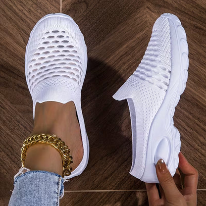 Women's Lightweight Knit Casual Sandals – Breathable Comfortable Summer Shoes