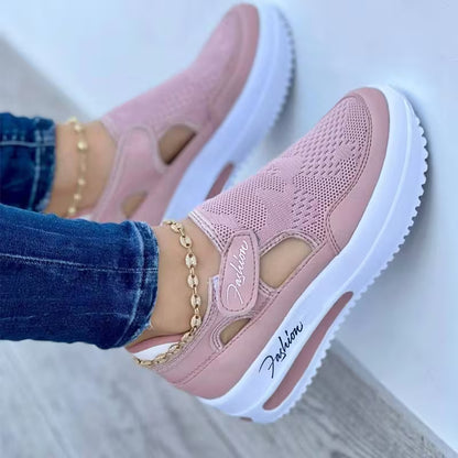 Women Fashion Sneakers Casual Shoes Ladies Mesh Shoes Woman Flat Shoes, Women Shoes