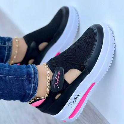 Women Fashion Sneakers Casual Shoes Ladies Mesh Shoes Woman Flat Shoes, Women Shoes