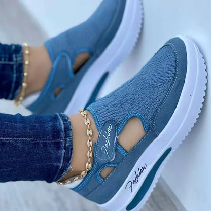 Women Fashion Sneakers Casual Shoes Ladies Mesh Shoes Woman Flat Shoes, Women Shoes