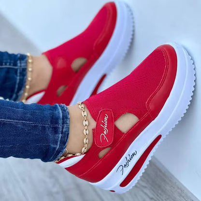 Women Fashion Sneakers Casual Shoes Ladies Mesh Shoes Woman Flat Shoes, Women Shoes