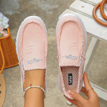 Women's Comfortable Breathable Slip-On Walking Shoes – Lightweight Casual Sneakers