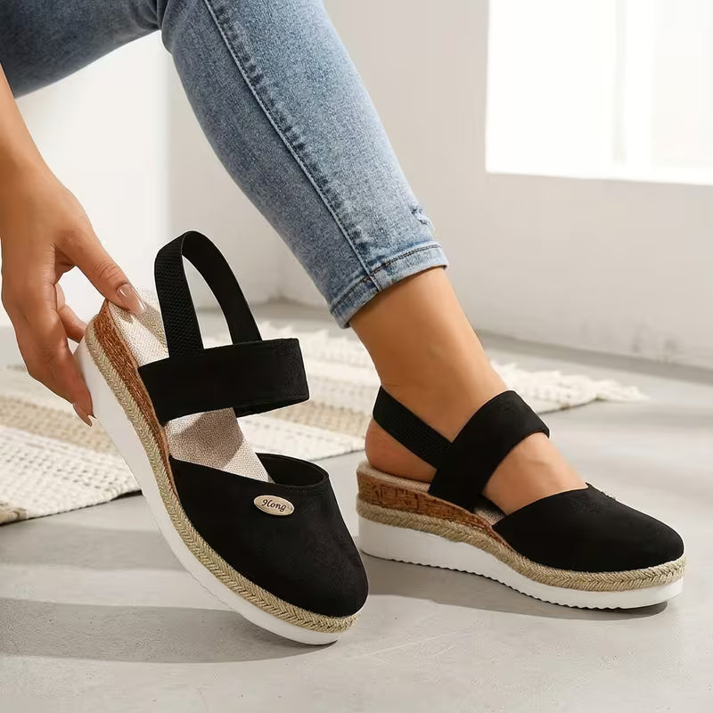 🔥Best Seller-Last Day Sale 60% OFF🔥Women's Comfortable Wedge Sandals – Elegant Thick-Sole Casual Shoes