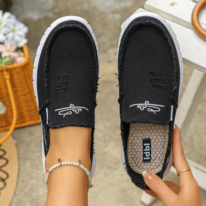 Women's Comfortable Breathable Slip-On Walking Shoes – Lightweight Casual Sneakers