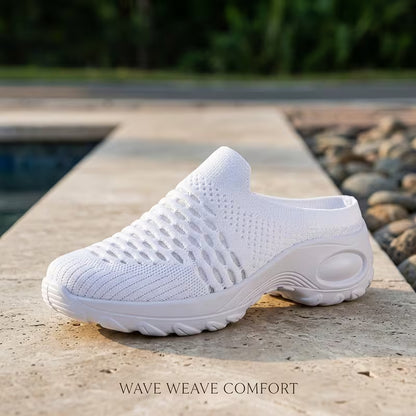 Women's Lightweight Knit Casual Sandals – Breathable Comfortable Summer Shoes