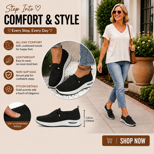 💥 Mega Sale - 50% OFF Best Sellers Today Only! 💥Women's Fashion Lace-Up Mesh Sneakers – Breathable Casual Sport Shoes