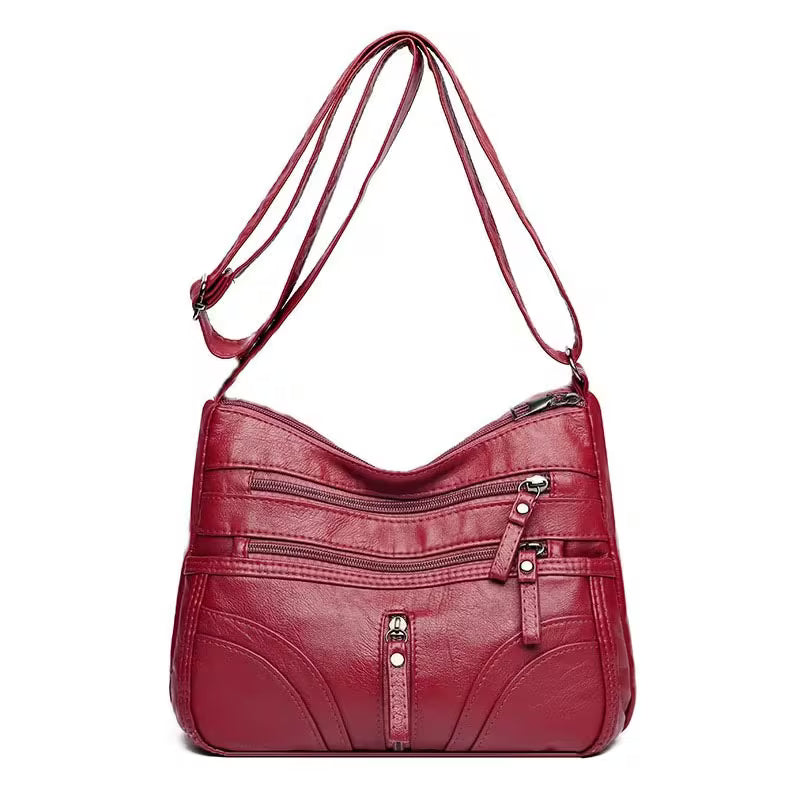 🔥 FLASH SALE: 50% OFF! ✨Women's Leather Crossbody Bag – Versatile Multi-Function Purse for Everyday Use