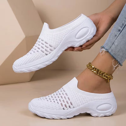 Women's Lightweight Knit Casual Sandals – Breathable Comfortable Summer Shoes