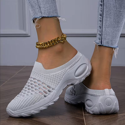 Women's Lightweight Knit Casual Sandals – Breathable Comfortable Summer Shoes