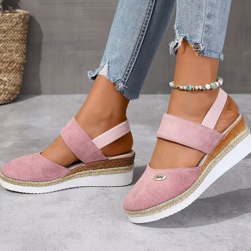 🔥Best Seller-Last Day Sale 60% OFF🔥Women's Comfortable Wedge Sandals – Elegant Thick-Sole Casual Shoes