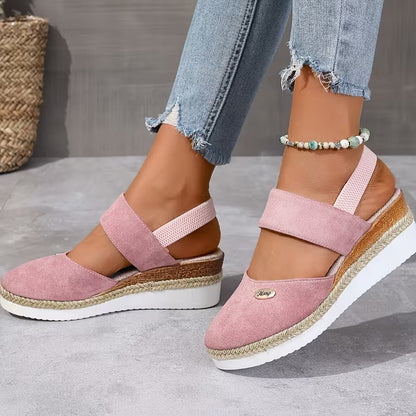🔥Best Seller-Last Day Sale 60% OFF🔥Women's Comfortable Wedge Sandals – Elegant Thick-Sole Casual Shoes