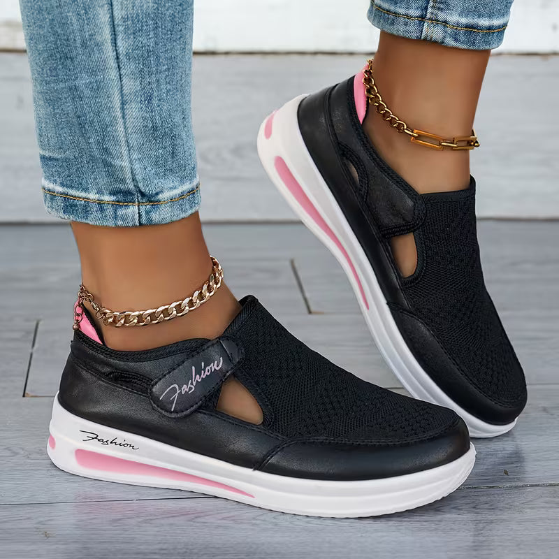 Women Fashion Sneakers Casual Shoes Ladies Mesh Shoes Woman Flat Shoes, Women Shoes