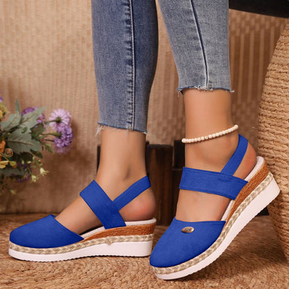 🔥Best Seller-Last Day Sale 60% OFF🔥Women's Comfortable Wedge Sandals – Elegant Thick-Sole Casual Shoes