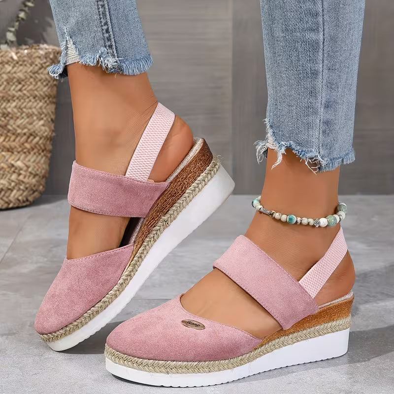 🔥Best Seller-Last Day Sale 60% OFF🔥Women's Comfortable Wedge Sandals – Elegant Thick-Sole Casual Shoes