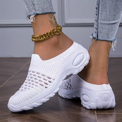 Women's Lightweight Knit Casual Sandals – Breathable Comfortable Summer Shoes