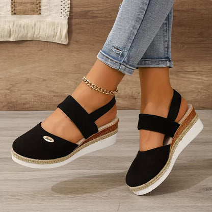 🔥Best Seller-Last Day Sale 60% OFF🔥Women's Comfortable Wedge Sandals – Elegant Thick-Sole Casual Shoes
