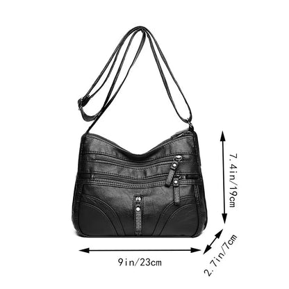 🔥 FLASH SALE: 50% OFF! ✨Women's Leather Crossbody Bag – Versatile Multi-Function Purse for Everyday Use