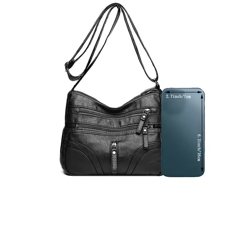 🔥 FLASH SALE: 50% OFF! ✨Women's Leather Crossbody Bag – Versatile Multi-Function Purse for Everyday Use