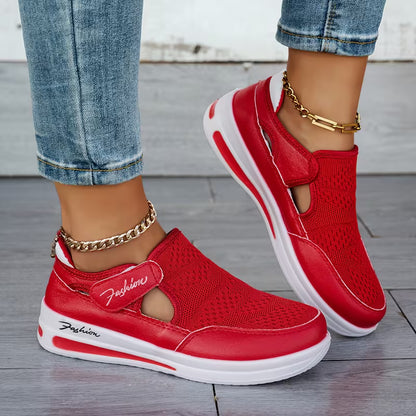 Women Fashion Sneakers Casual Shoes Ladies Mesh Shoes Woman Flat Shoes, Women Shoes