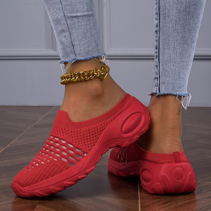 Women's Lightweight Knit Casual Sandals – Breathable Comfortable Summer Shoes