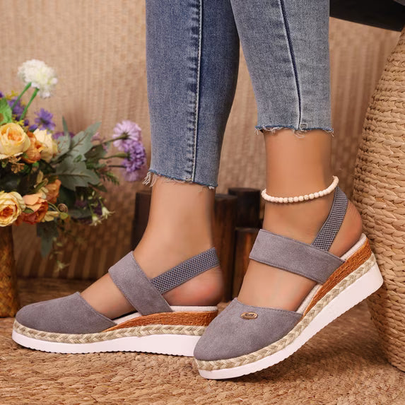 🔥Best Seller-Last Day Sale 60% OFF🔥Women's Comfortable Wedge Sandals – Elegant Thick-Sole Casual Shoes
