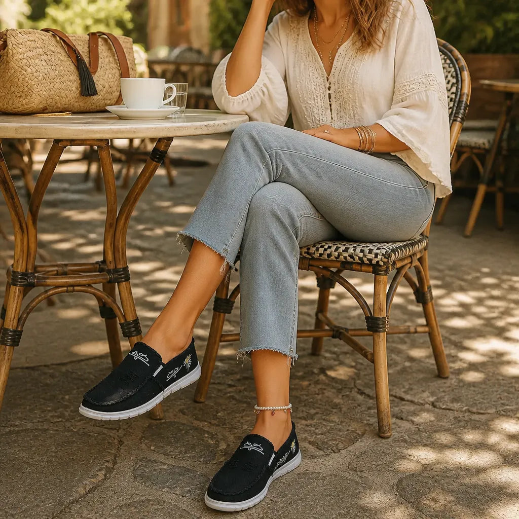 Women's Comfortable Breathable Slip-On Walking Shoes – Lightweight Casual Sneakers