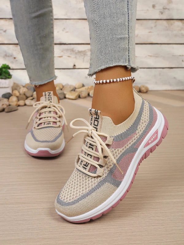 Women's Comfortable Breathable Walking Sneakers – Lightweight Casual Sport Shoes