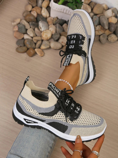 Women's Comfortable Breathable Walking Sneakers – Lightweight Casual Sport Shoes