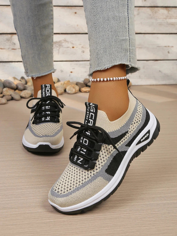 Women's Comfortable Breathable Walking Sneakers – Lightweight Casual Sport Shoes