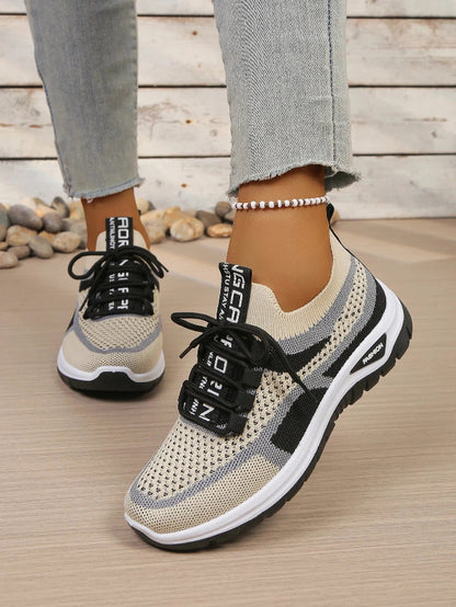 Women's Comfortable Breathable Walking Sneakers – Lightweight Casual Sport Shoes