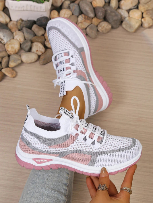 Women's Comfortable Breathable Walking Sneakers – Lightweight Casual Sport Shoes