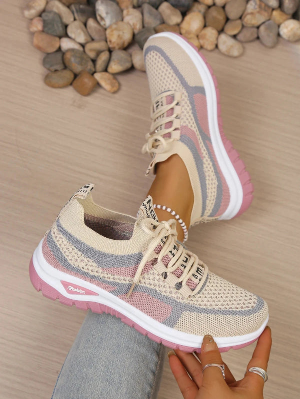 Women's Comfortable Breathable Walking Sneakers – Lightweight Casual Sport Shoes