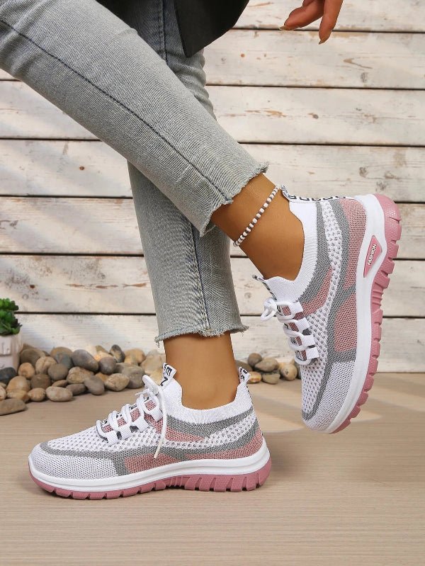 Women's Comfortable Breathable Walking Sneakers – Lightweight Casual Sport Shoes