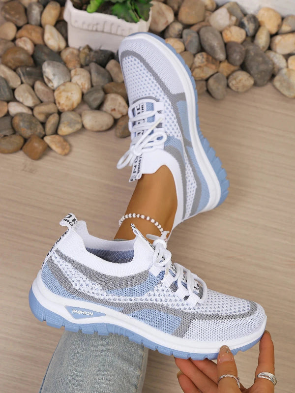 Women's Comfortable Breathable Walking Sneakers – Lightweight Casual Sport Shoes