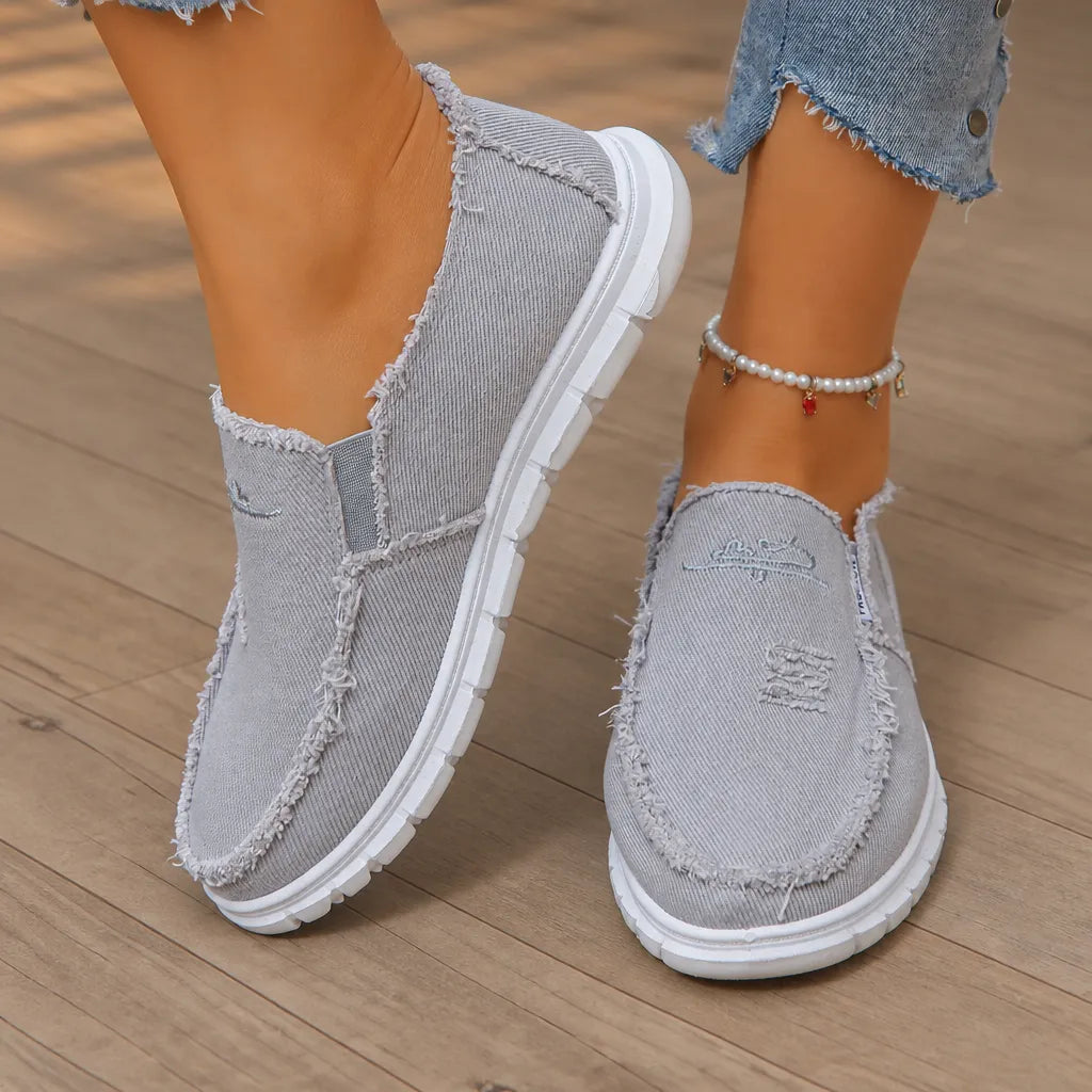 Women's Comfortable Breathable Slip-On Walking Shoes – Lightweight Casual Sneakers